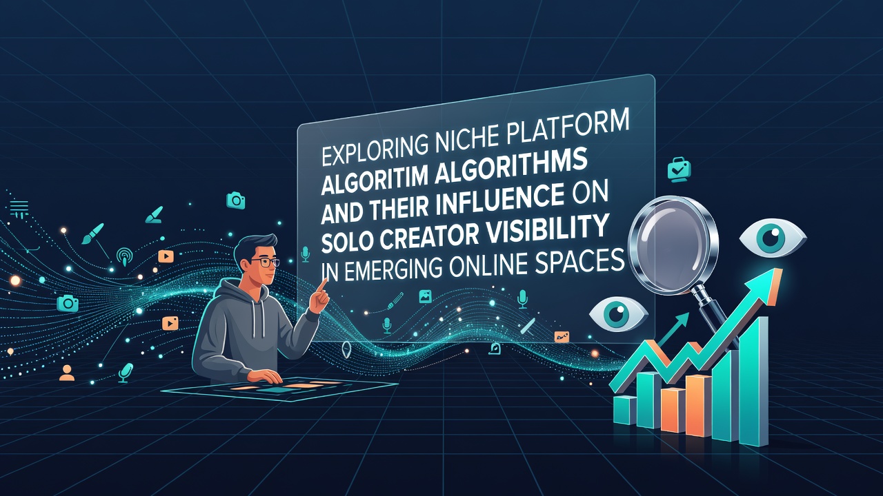 Exploring Niche Platform Algorithms and Their Influence on Solo Creator Visibility in Emerging Online Spaces